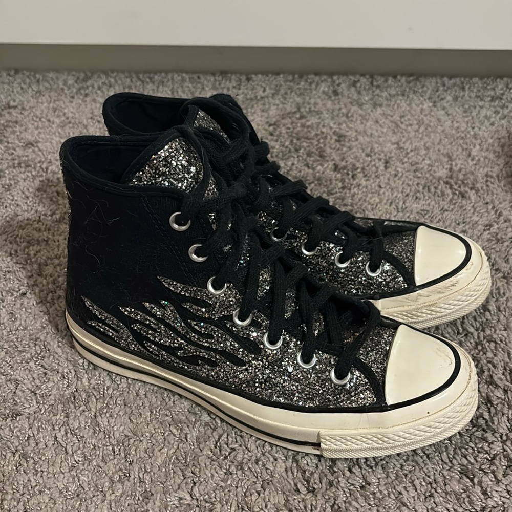 Black and Sparkly Converse